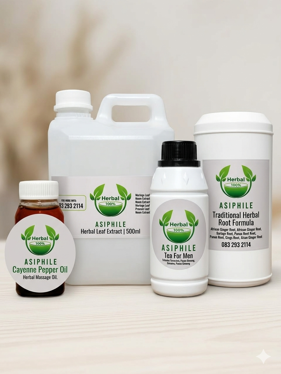 Asiphile Herbal products display